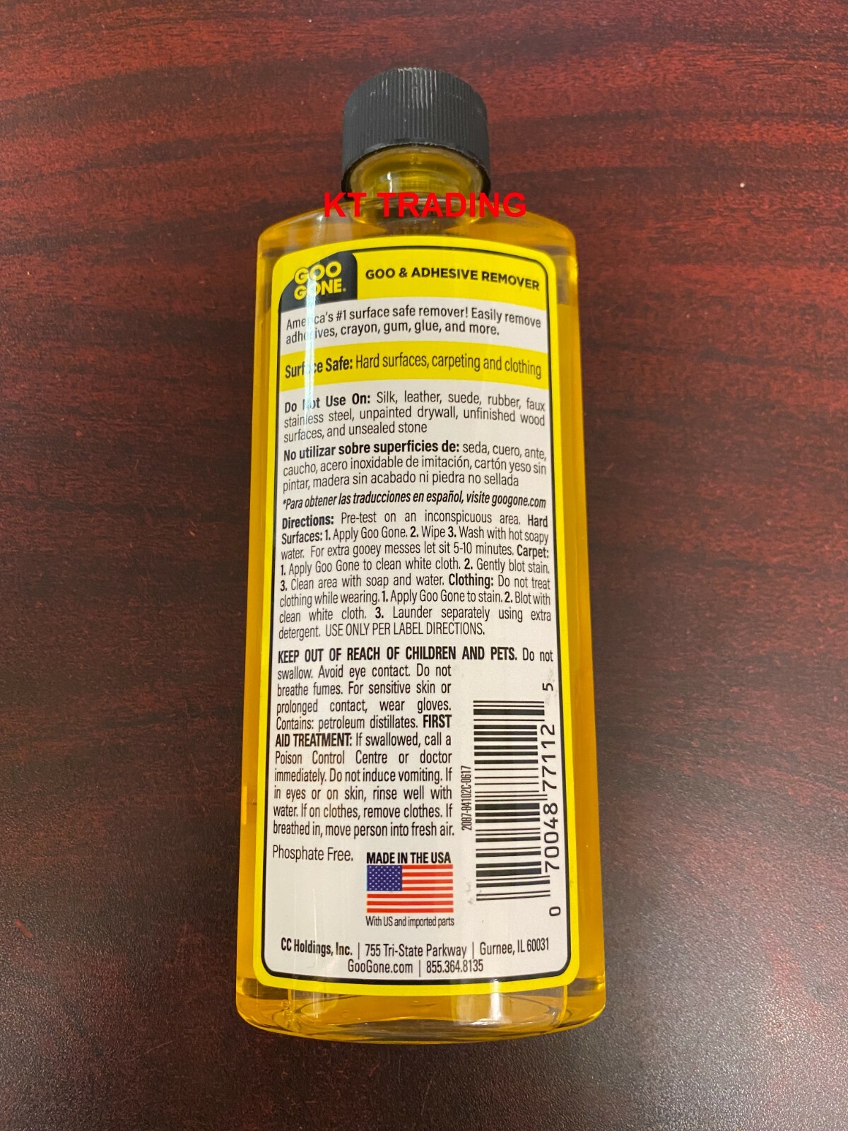 GOO GONE Original ADHESIVE Glue Gum Remover ~ Fresh Citrus & Surface Safe 8oz