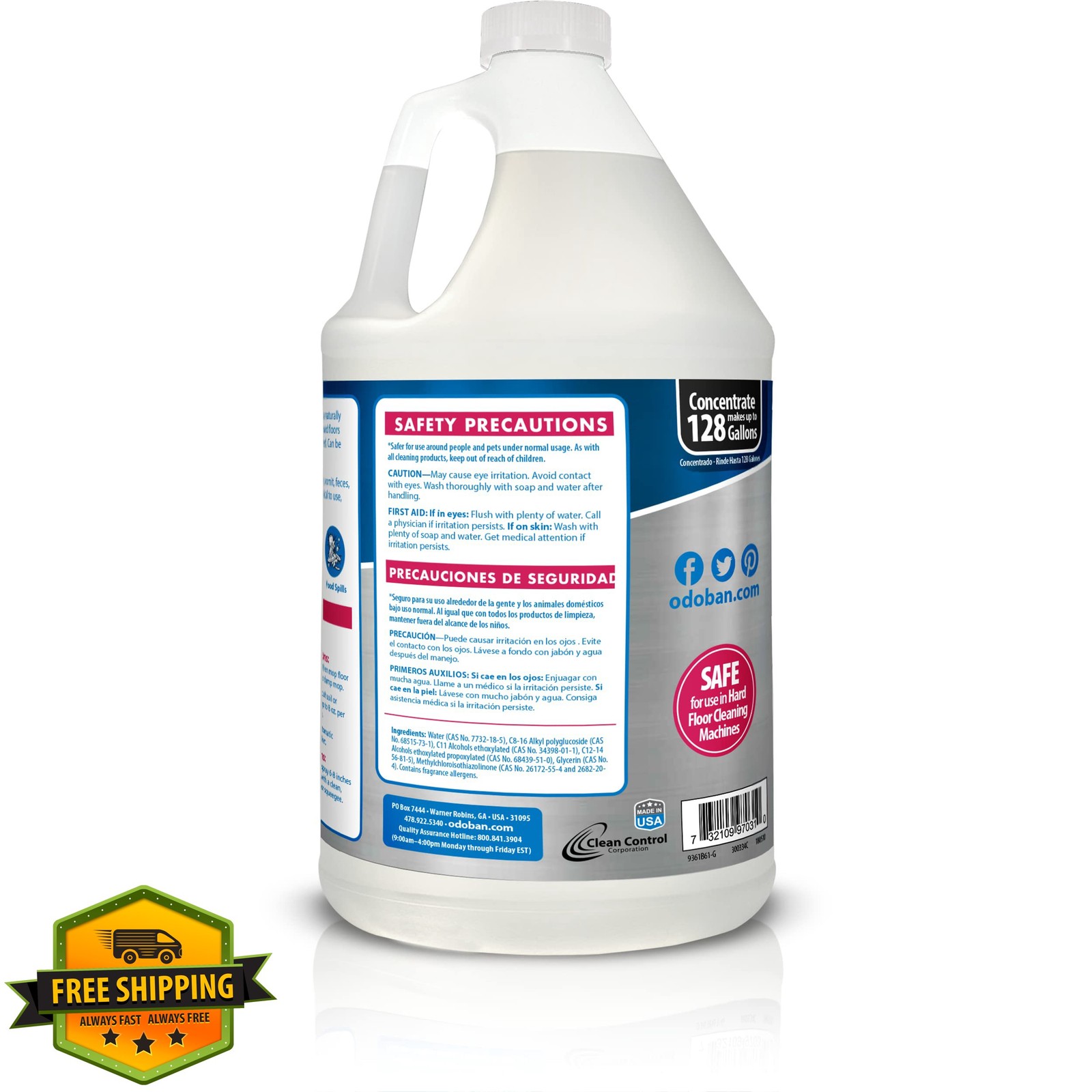 OdoBan Pet Solutions Floor Cleaner Concentrate 2 Gallons