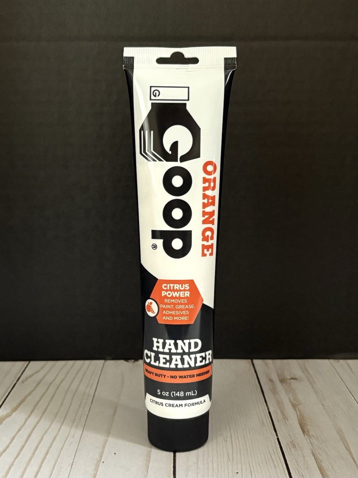 GOOP Orange Heavy Duty Waterless Hand Cleaner and Stain Remover – 5 Oz. Tube