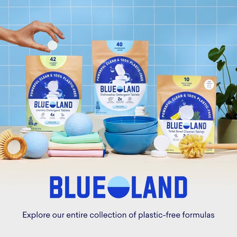 Blueland Fragrance Free Dishwasher Detergent Tablets – 9.5oz/40ct:Hypoallergenic