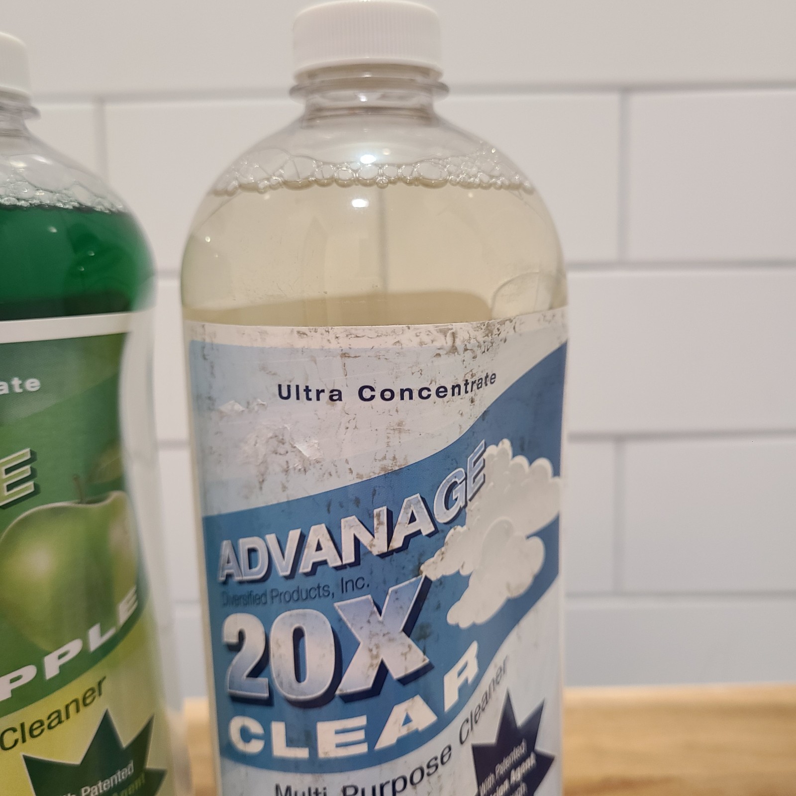 ADVANAGE 20X Multi-Purpose Cleaner Clear & Green Apple 2 Pack Concentrate NEW