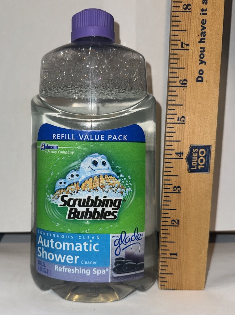 Scrubbing Bubbles Automatic Shower Cleaner Refill Glade Refreshing Spa See Level