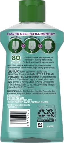 Cascade Power Dry Dishwasher Rinse Aid, 16 fl oz 16 Fl Oz (Pack of 2)