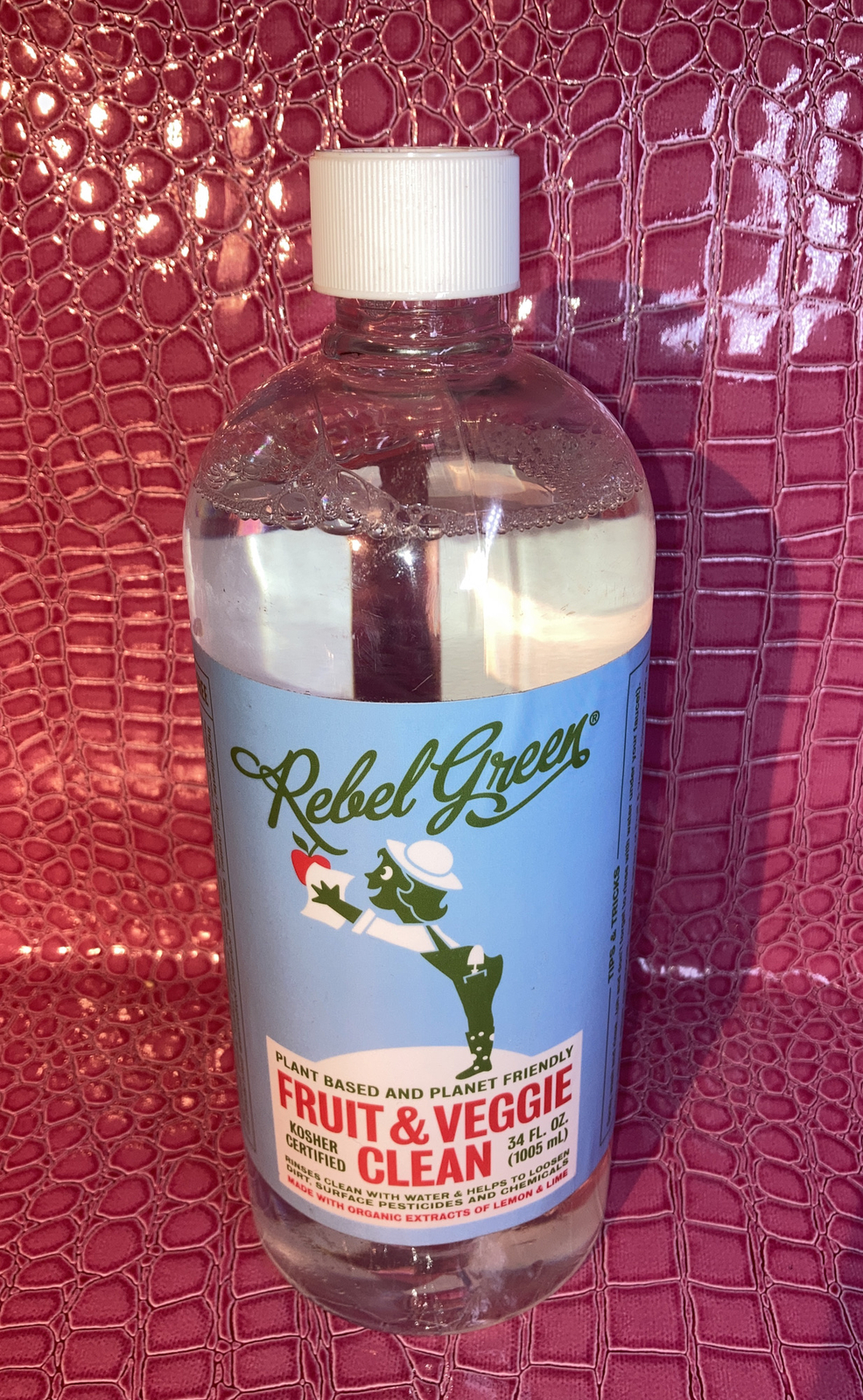 Rebel Green Fruit and Veggie, Cleaner 34 Fl Oz