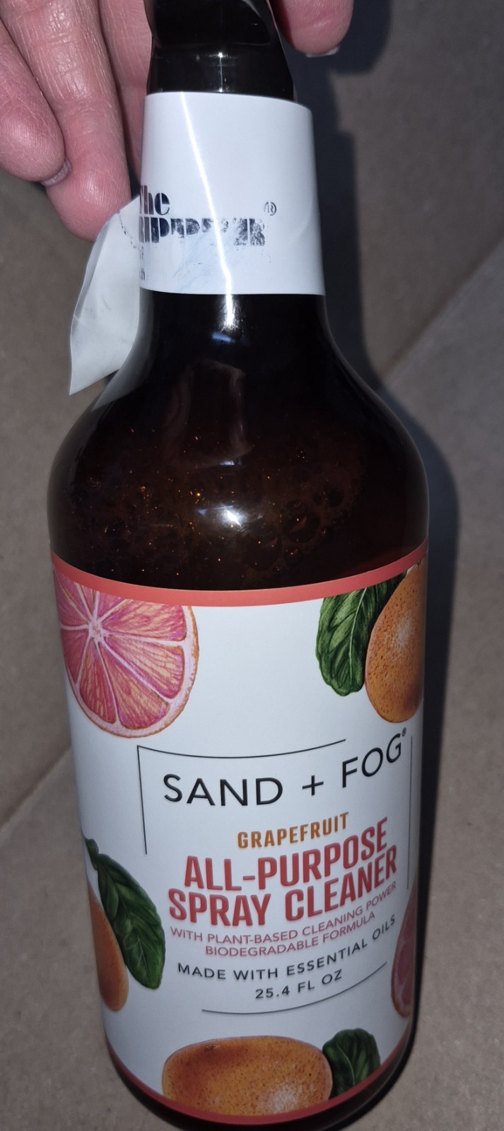 Sand + Fog Grapefruit All-Purpose Spray Cleaner, Plant-Based, 25.4 fl oz
