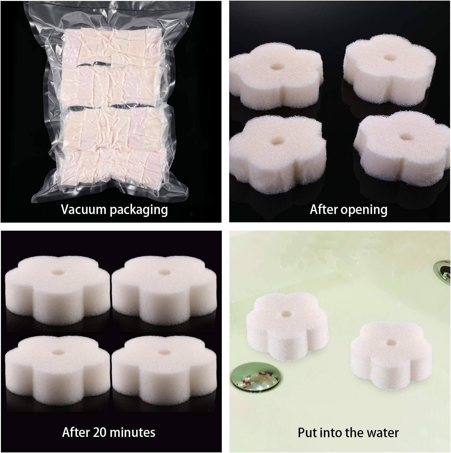 24-Piece Hot Tub Sponge Set – Oil Scum Absorber for Pool & Spa