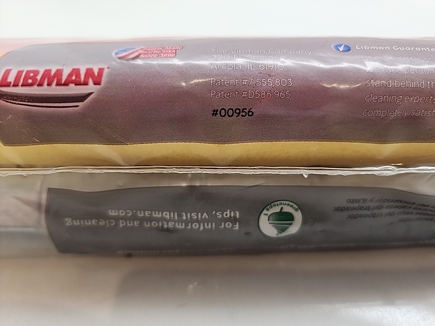 Libman 00956 Refill For Roller Mop With Scrub Brush High Power NEW