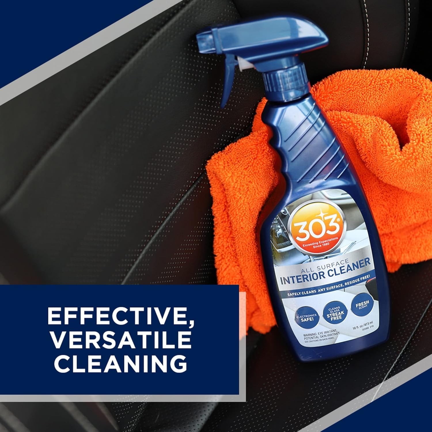 Interior Cleaner – Easily Cleans Any Surface, Residue Free – Great for Use on…