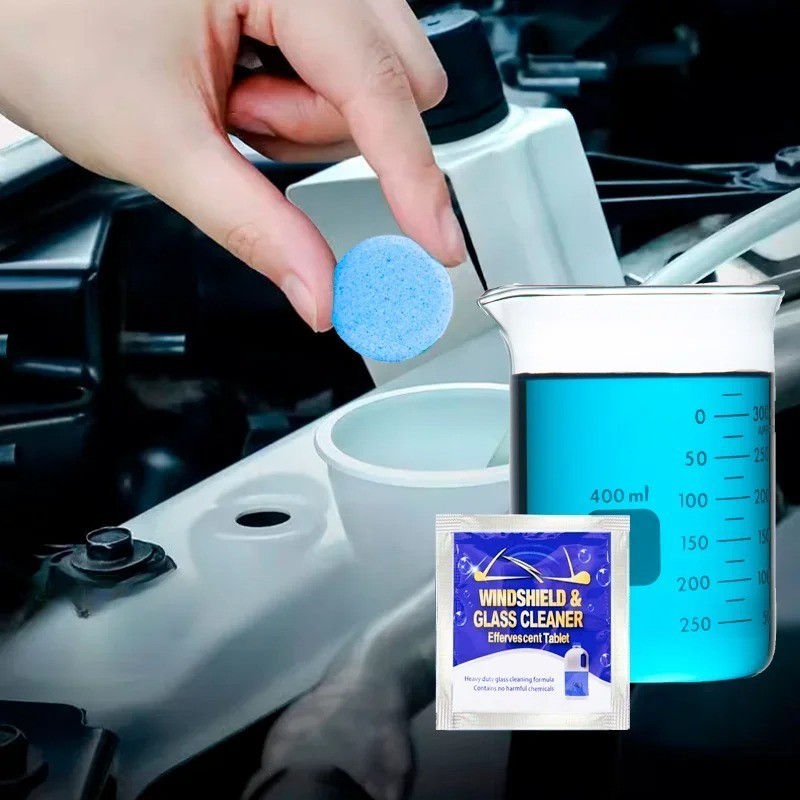 100 Car Winter Windshield Washer Wiper Fluid Concentrated Tablets Glass Cleaner