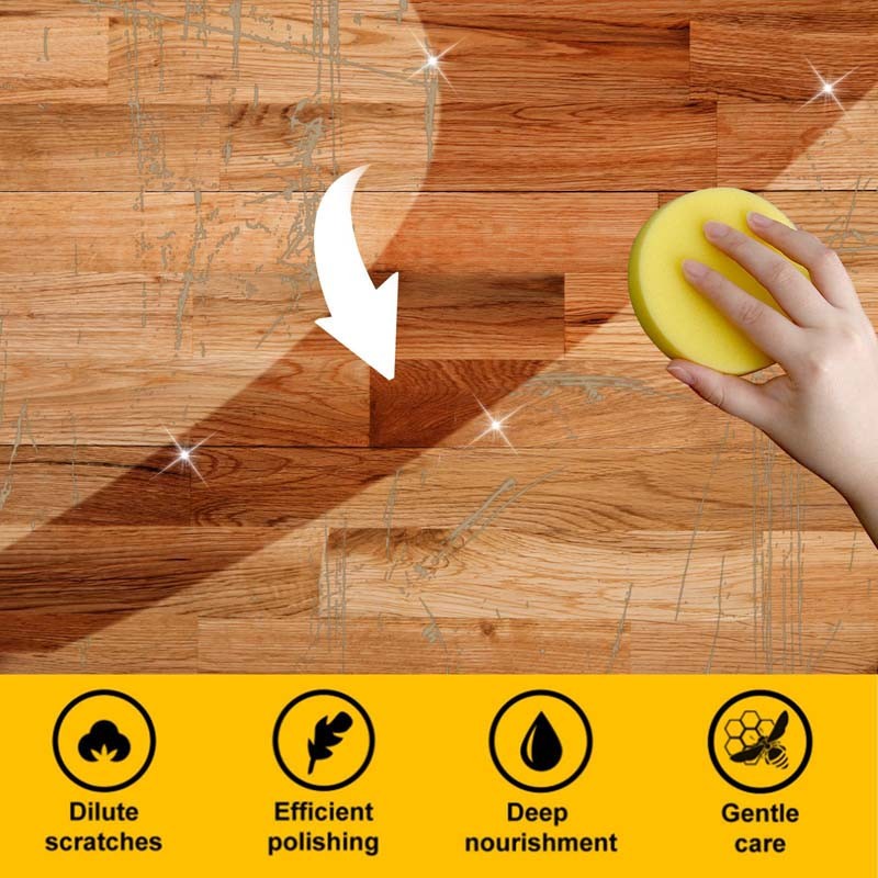 Beeswax Wood Furniture Polish Conditioner All‑in‑One Cleaner Restorer 100ml Hot