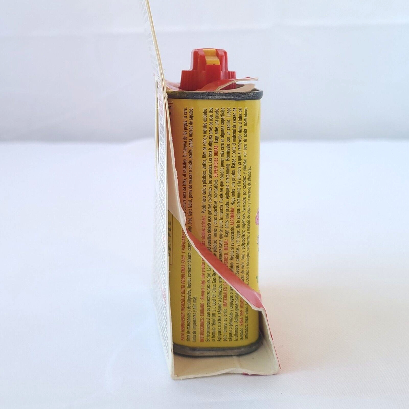 Vtg Advertising Goof Off Ultimate Remover Collectible Can Tin 4.5 fl oz – READ