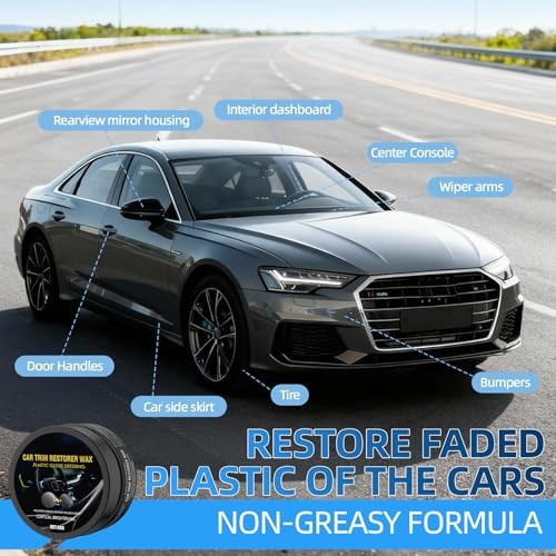 Plastic Restorer for Cars, Highly Concentrated Ceramic Coating Back to Black