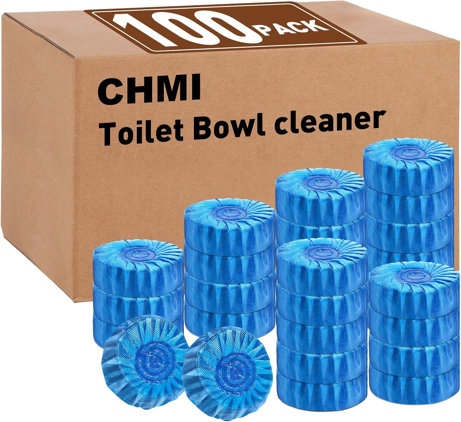 CHMI 100 Pack Toilet Bowl Cleaner Tablets, Long-Lasting Bathroom Toilet Tank Cle