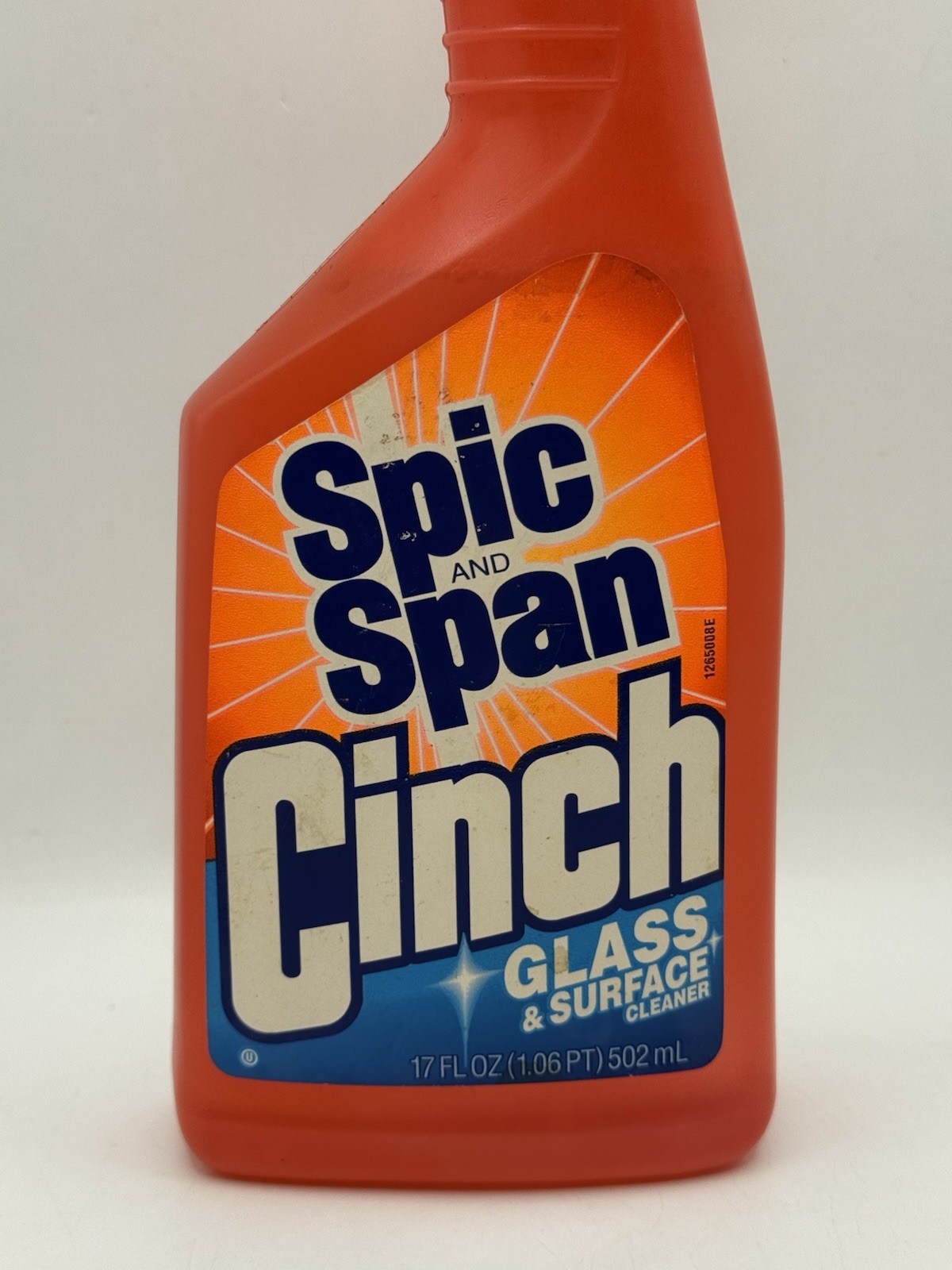 Vintage 1993 Spic and Span CINCH Glass & Surface Cleaner 90% Full 17oz Bottle