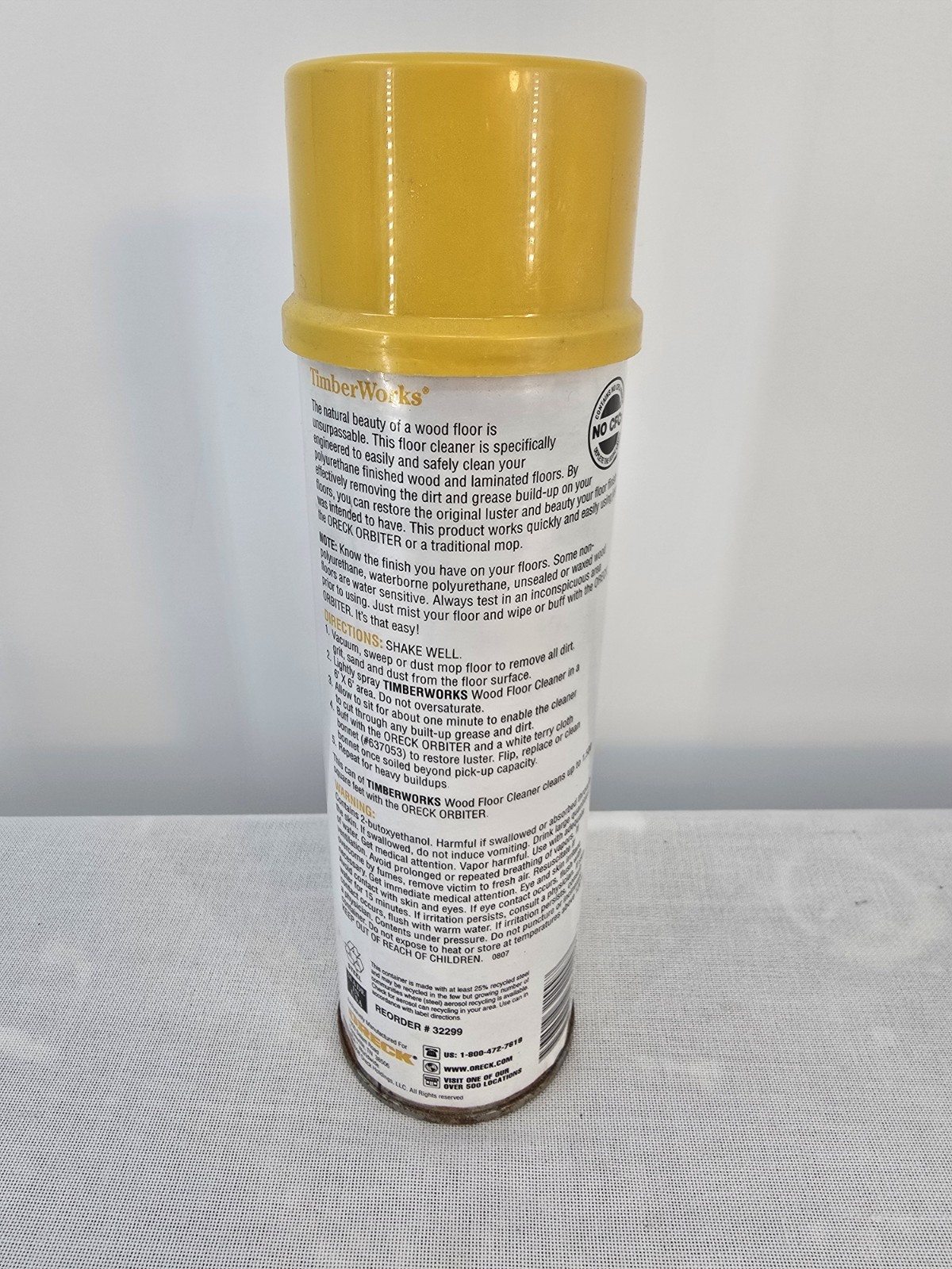 Oreck TimberWorks Wood Floor Cleaner Spray 20oz Aerosol