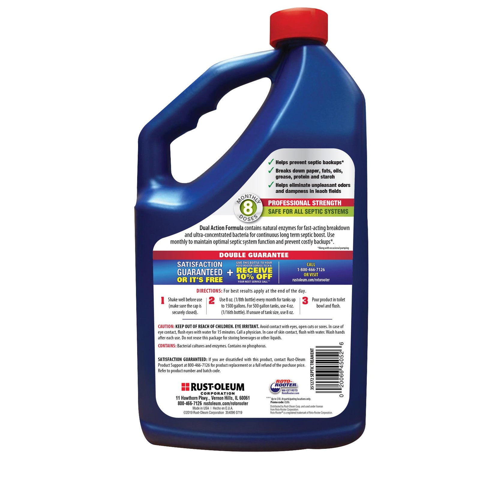 Dual Action Septic Treatment, Natural Enzymes Help Prevent Septic Buildup and…