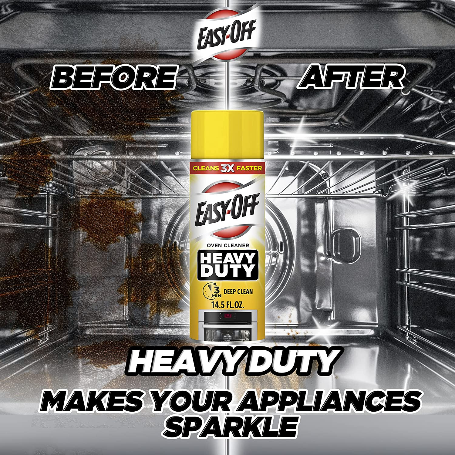 Heavy Duty Oven Cleaner, Regular Scent 14.5 Oz Can (Pack of 2)