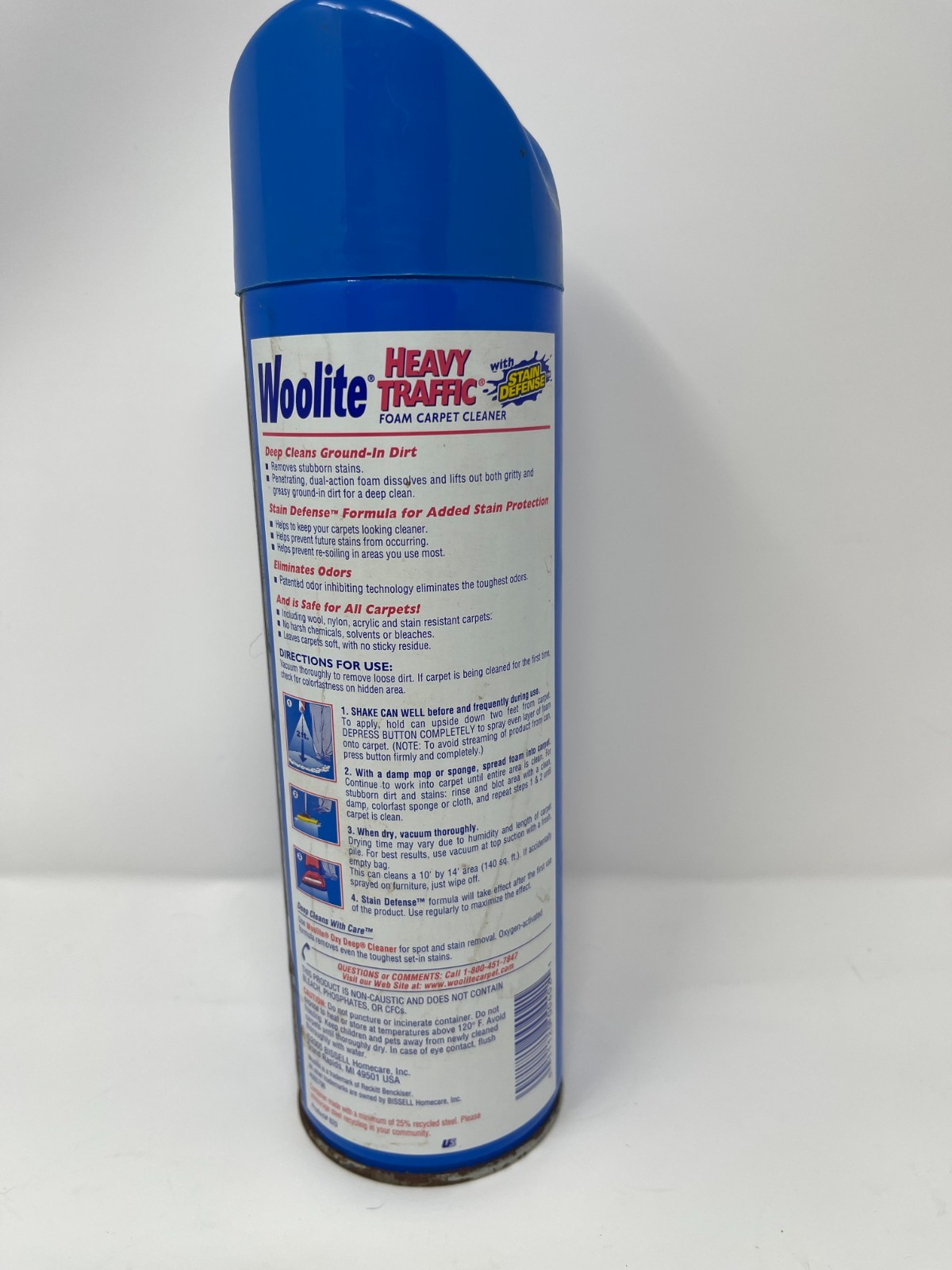 2005 Bissell Woolite Foam Carpet Cleaner HEAVY TRAFFIC w/ STAIN DEFENSE 22oz NOS