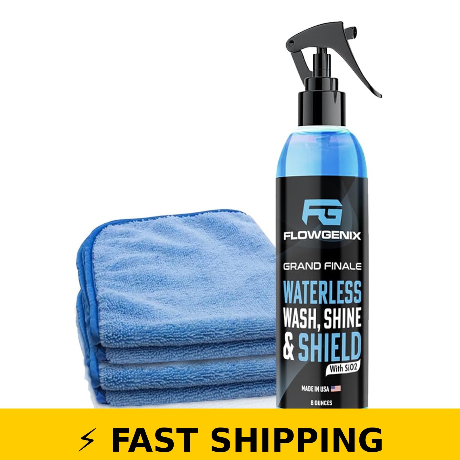Flowgenix Waterless Car Wash Spray – Grand Finale – 8 oz