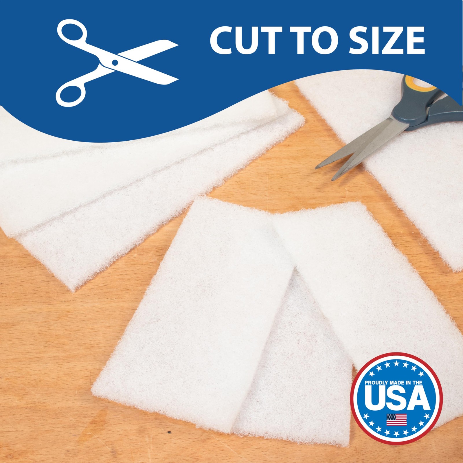 10 Pack of 6 x 9 White Non Scratch Non-Woven Pads for Buffing Cleaning Polish…