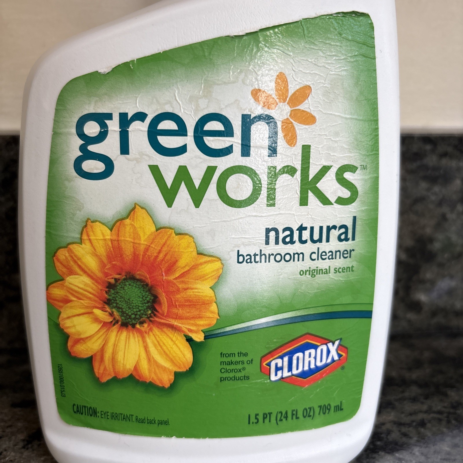 Clorox Green Works Natural Bathroom Cleaner Original Scent 24 Oz Close To Full