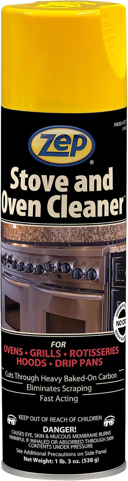 Stove & Oven Cleaner 19 Oz (2 Pack) + Blue Microfiber Rag | One 2-Pack of 19 Oz
