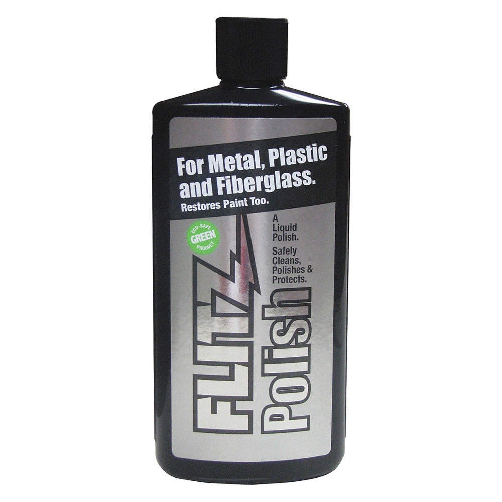FLITZ PREMIUM POLISHING PRODUCTS LQ 04587 Metal Polish,7.6 oz,Bottle,8.5 pH 4HWR