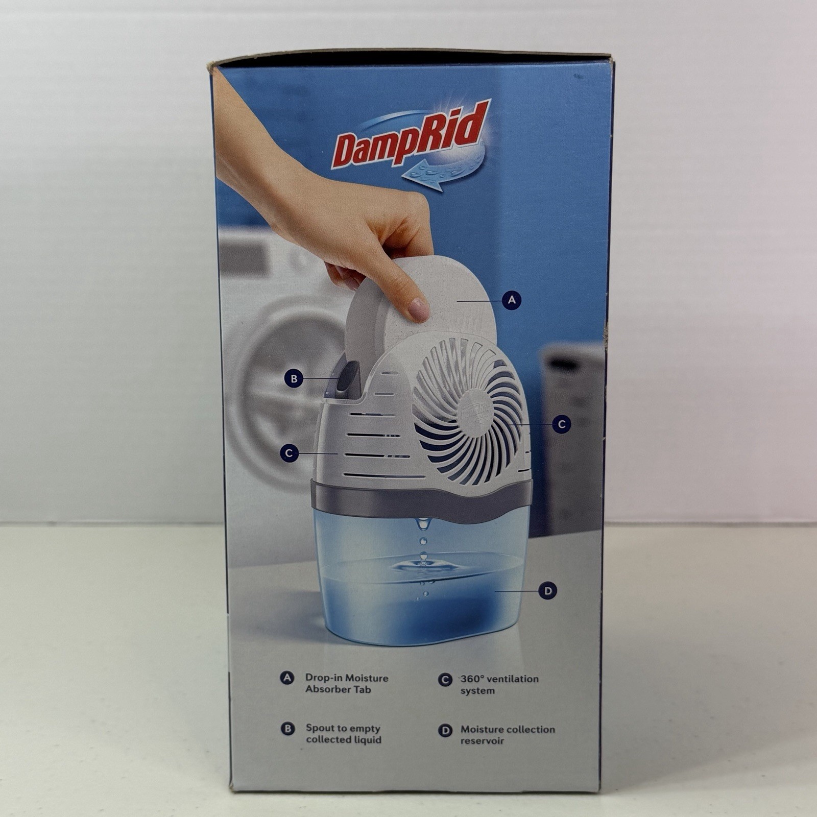 DampRid Drop-In Moisture Absorber Kit & Refill Pack Fresh Scent 3 Tablets