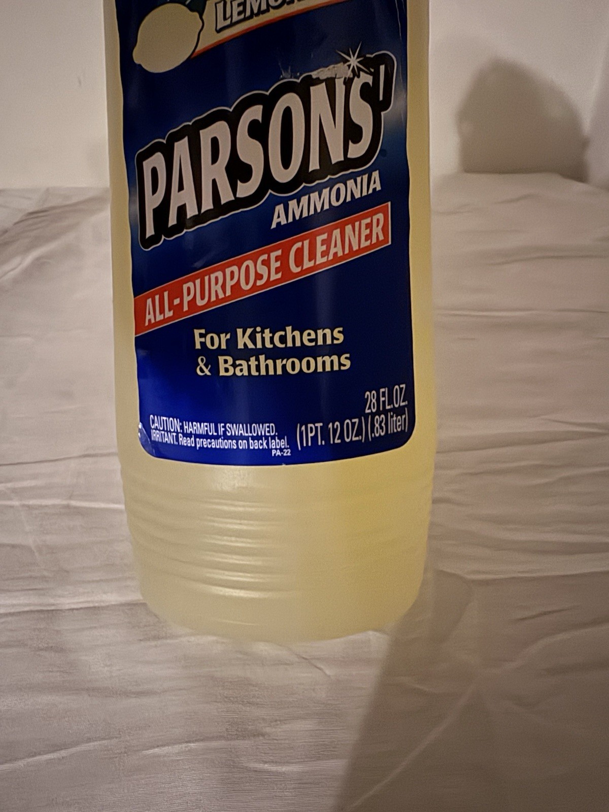 Vintage Parsons’ Ammonia All Purpose Cleaner Lemon Fresh 1999 28 Fl Oz NOS