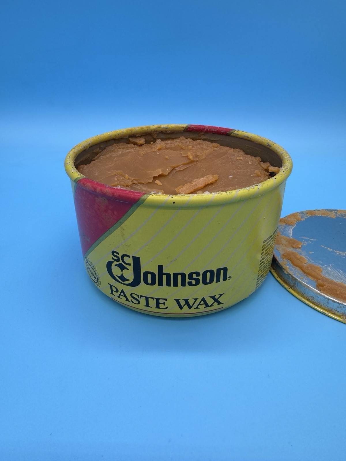 SC Johnson Paste Wax 16 oz Original Formula Discontinued 95% Full Vintage