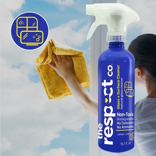 Respect Natural Glass Cleaner | non-toxic, biodegradable, no colorants/ammonia