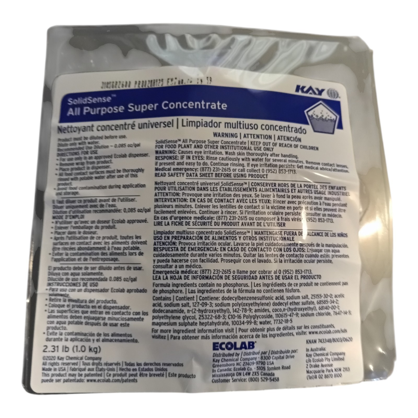 KAY Solid Sense All Purpose Super Concentrate 2.31Lb 5389-20