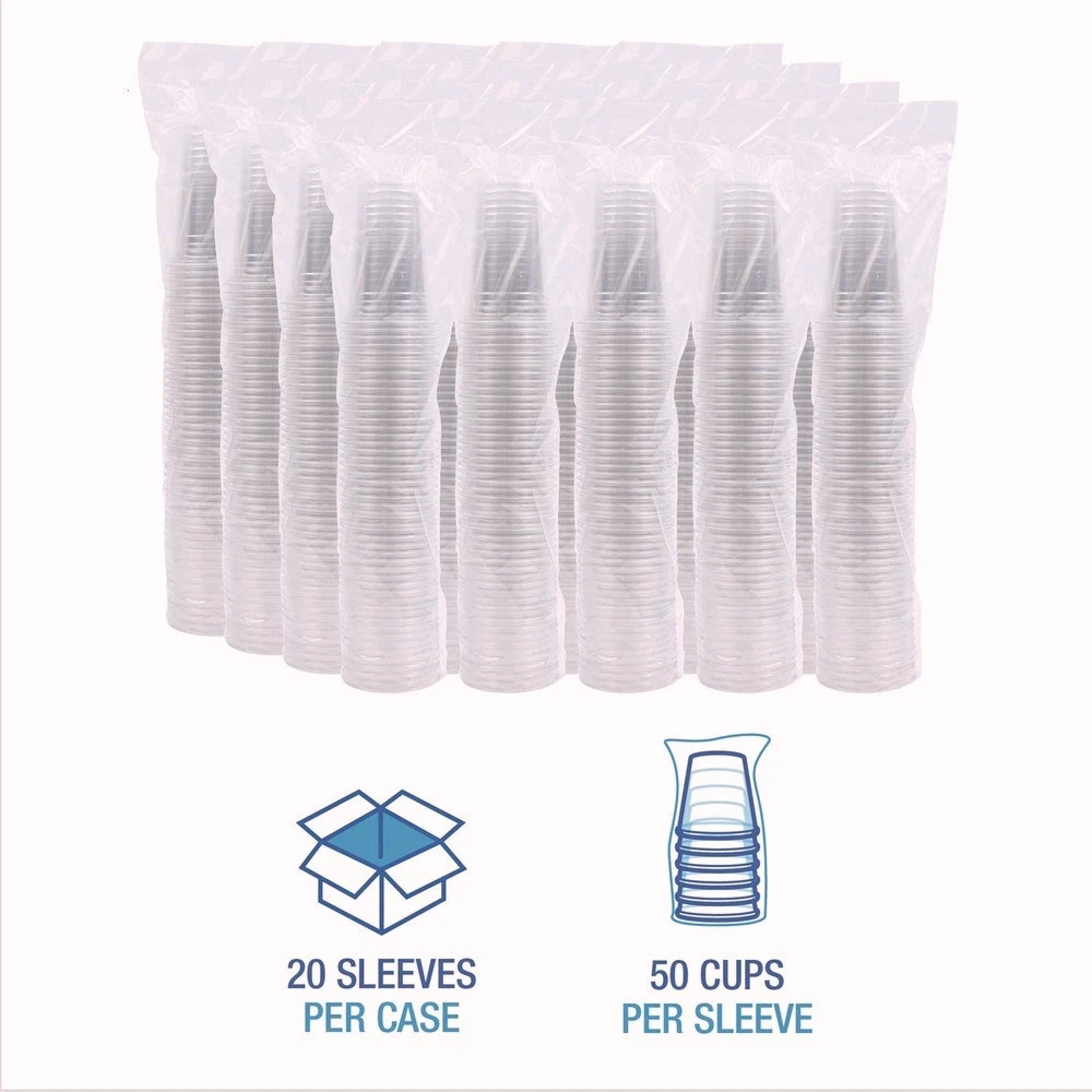 Boardwalk TRANSCUP20CT 20 oz. Translucent Plastic Cold Cups – CL (1000/CT) New
