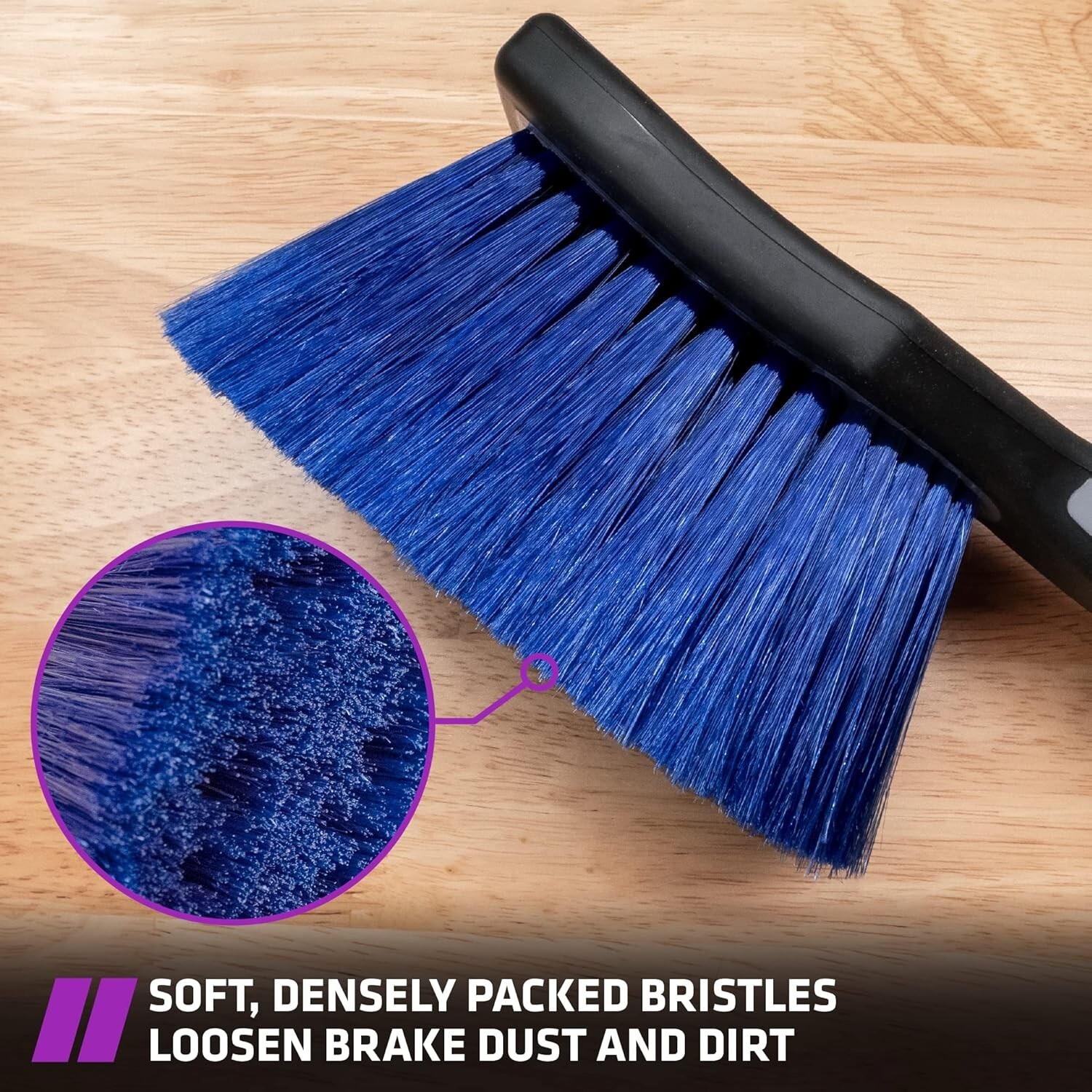 Wheel Brush for Rims, Cleaning Brush for Tires, Grey, 10.3 x 3.3 x 3.8 Inch