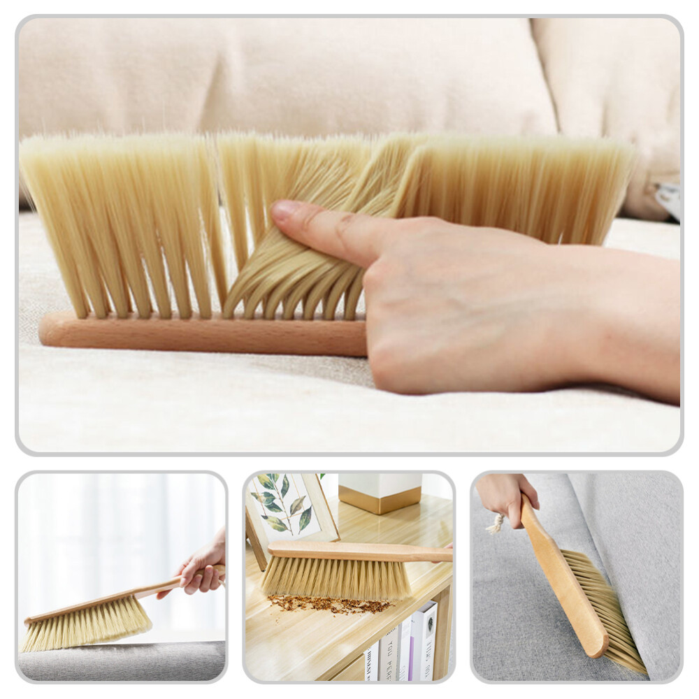 Wooden Bed Brush Woodworking Drafting Soft Dusting Fireplace Cleaning