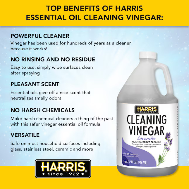 Harris Multi-Use Cleaning Vinegar 1 -Gallon Lavender Liquid All-Purpose Cleaner