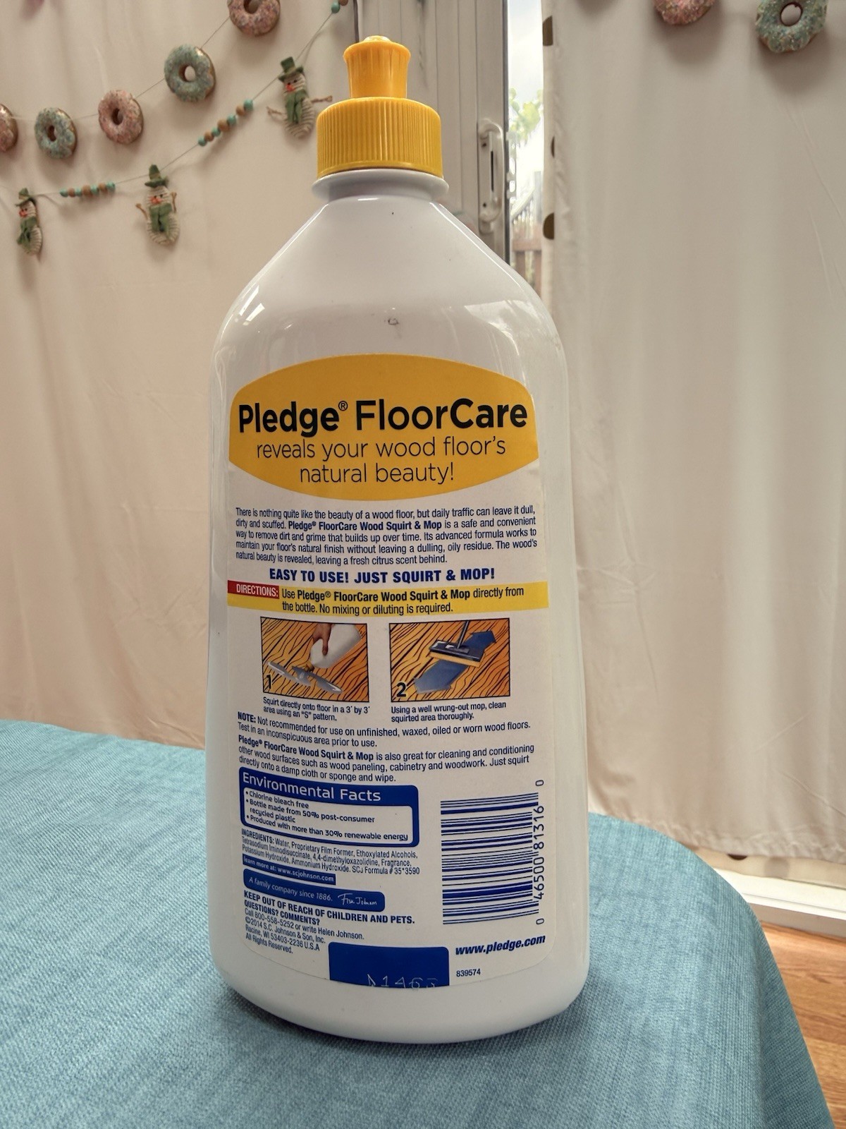 Pledge Floor Care Squirt & Mop Lemon Hardwood Cleaner 27oz