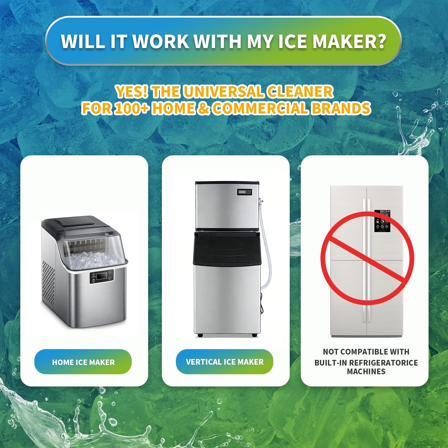 fl oz Ice Machine Cleaner and Descaler Compatible with Major Brands