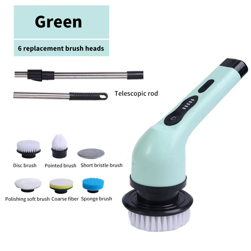 9-In-1 Electric Cleaning Brush USB Electric Spin Cleaning Scrubberadjustable Ele