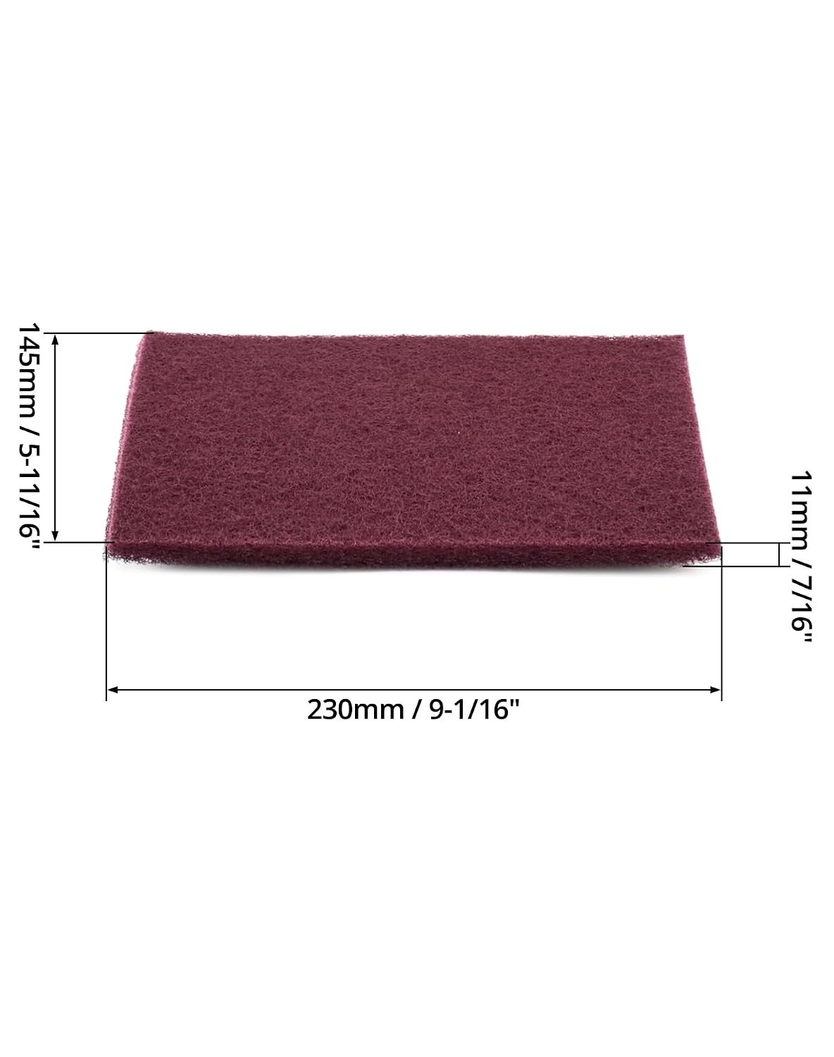 20 Pack Aluminum Oxide Scuff Pads – 6″x9″ Fine Grit for Automotive Excellence