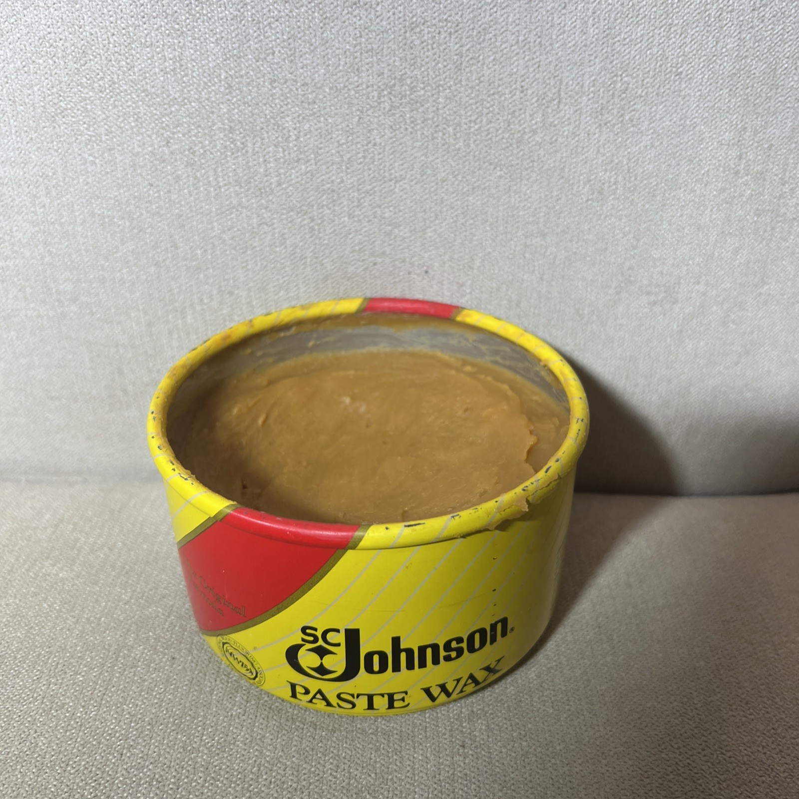 SC Johnson Paste Wax Original Formula Container 1 Lb 80-85% Full