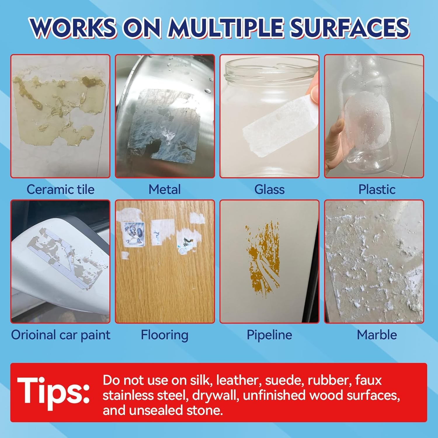 Adhesive Remover Spray, Sticker Remover Cleaning Multi-Surface Residue, Glue Rem