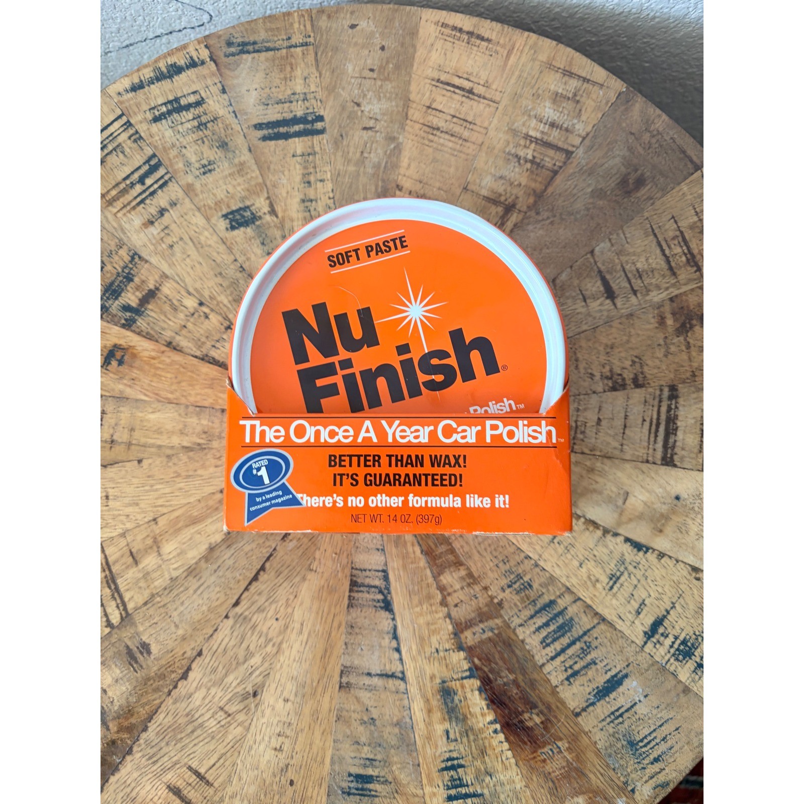 Nu Finish Soft Paste Car Polish The Once A Year Car Polish 14 oz NFP-80 New