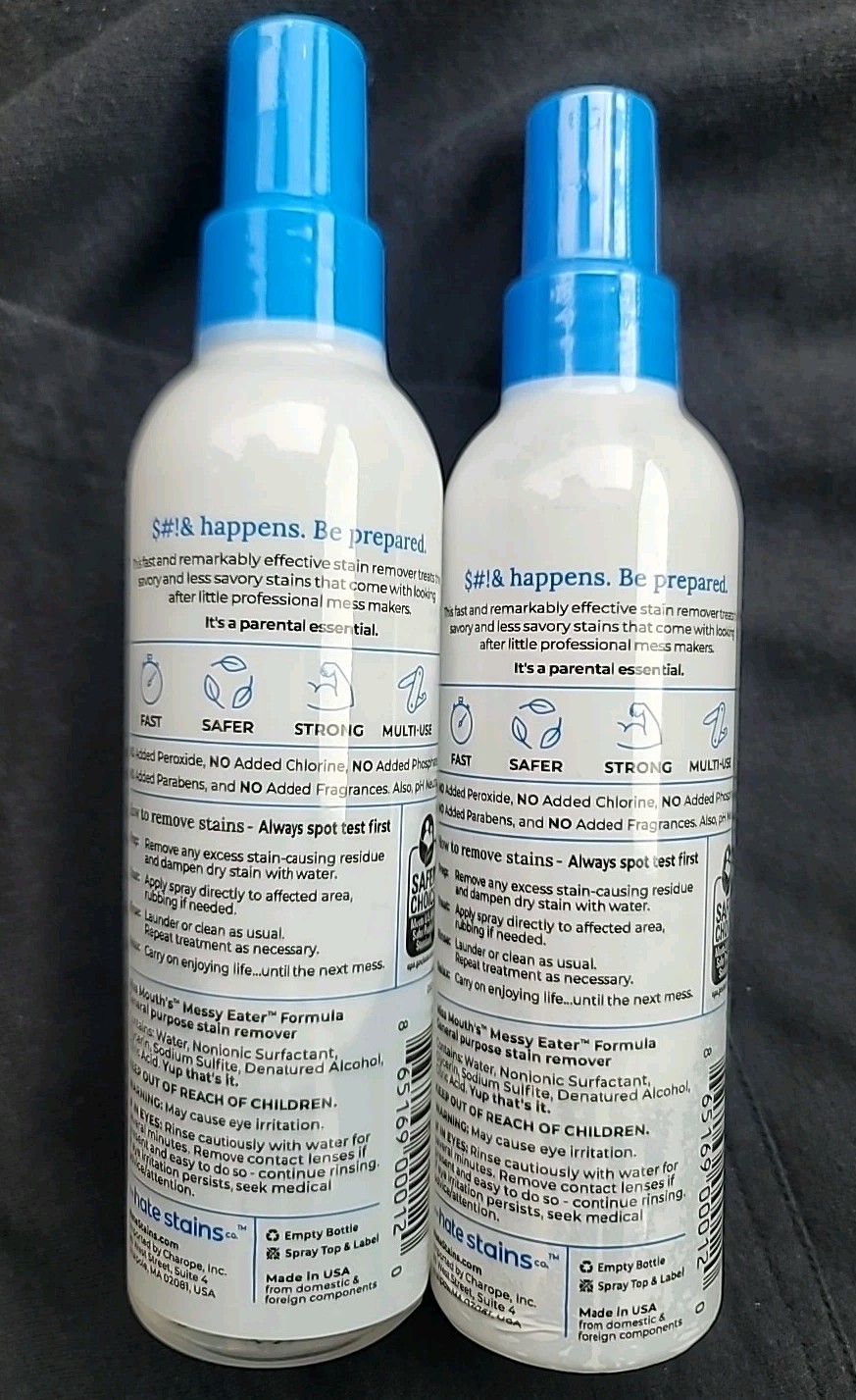 2 Pack- New The Hate Stains Miss Mouth’s Messy Eater Stain Treater – 4oz
