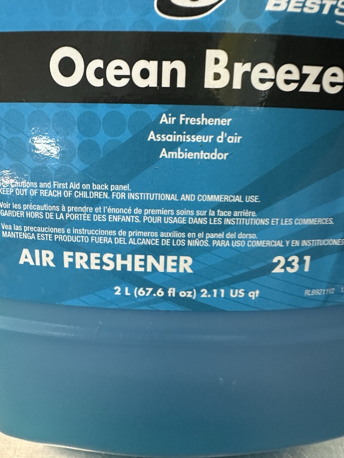 Betco Best Scent Fast Draw 6 Ocean Breeze Air Freshener 67.6 Oz