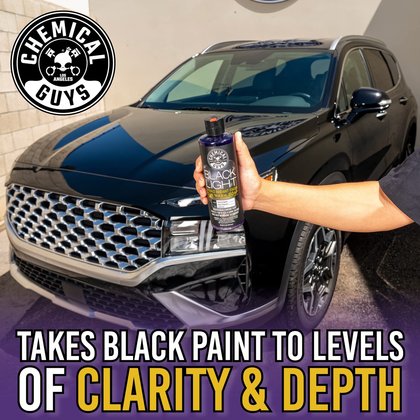 Foaming Car Wash Soap for Foam Cannons and Guns High-Performance Black