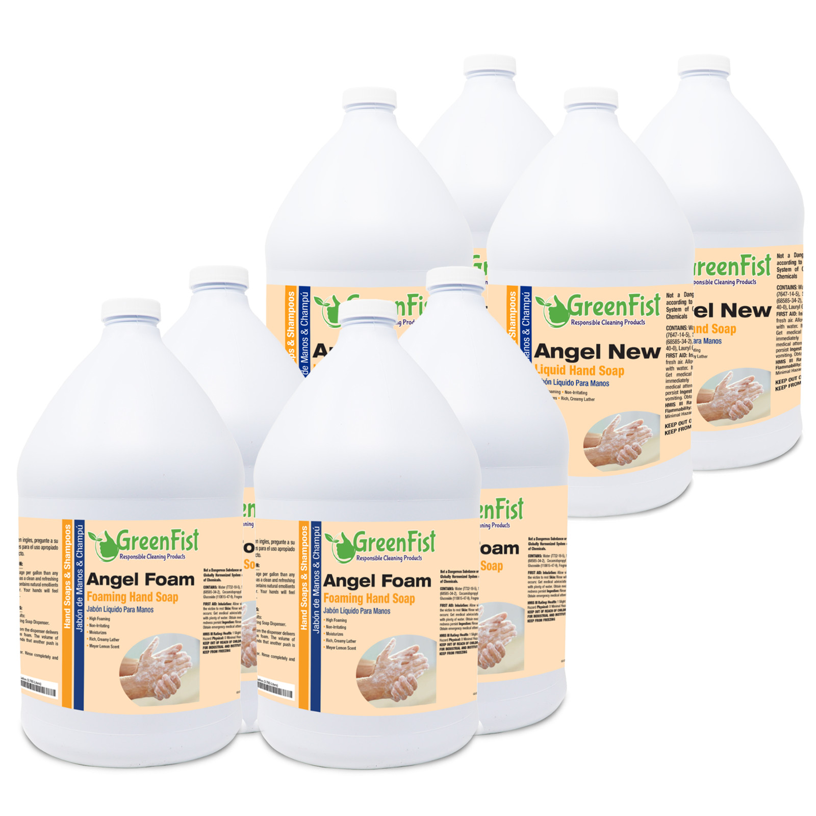 GreenFist Liquid + Foam Hand Soap Angel New + Angel Foam Refill (4X1G + 4X1G)