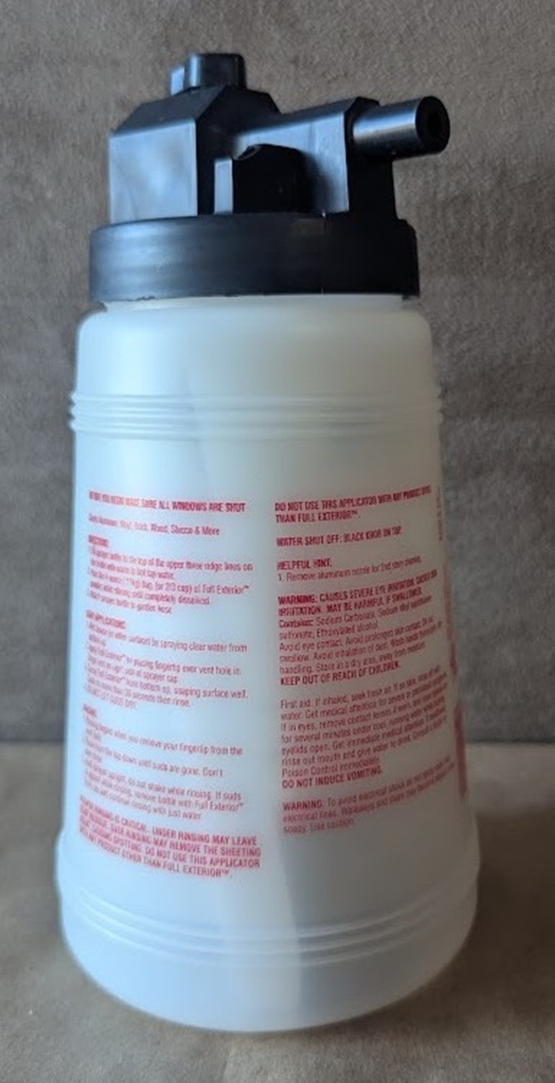 Fuller Brush Co Full Crystal Exterior Spray Bottle w/4 Oz Full Exterior Package