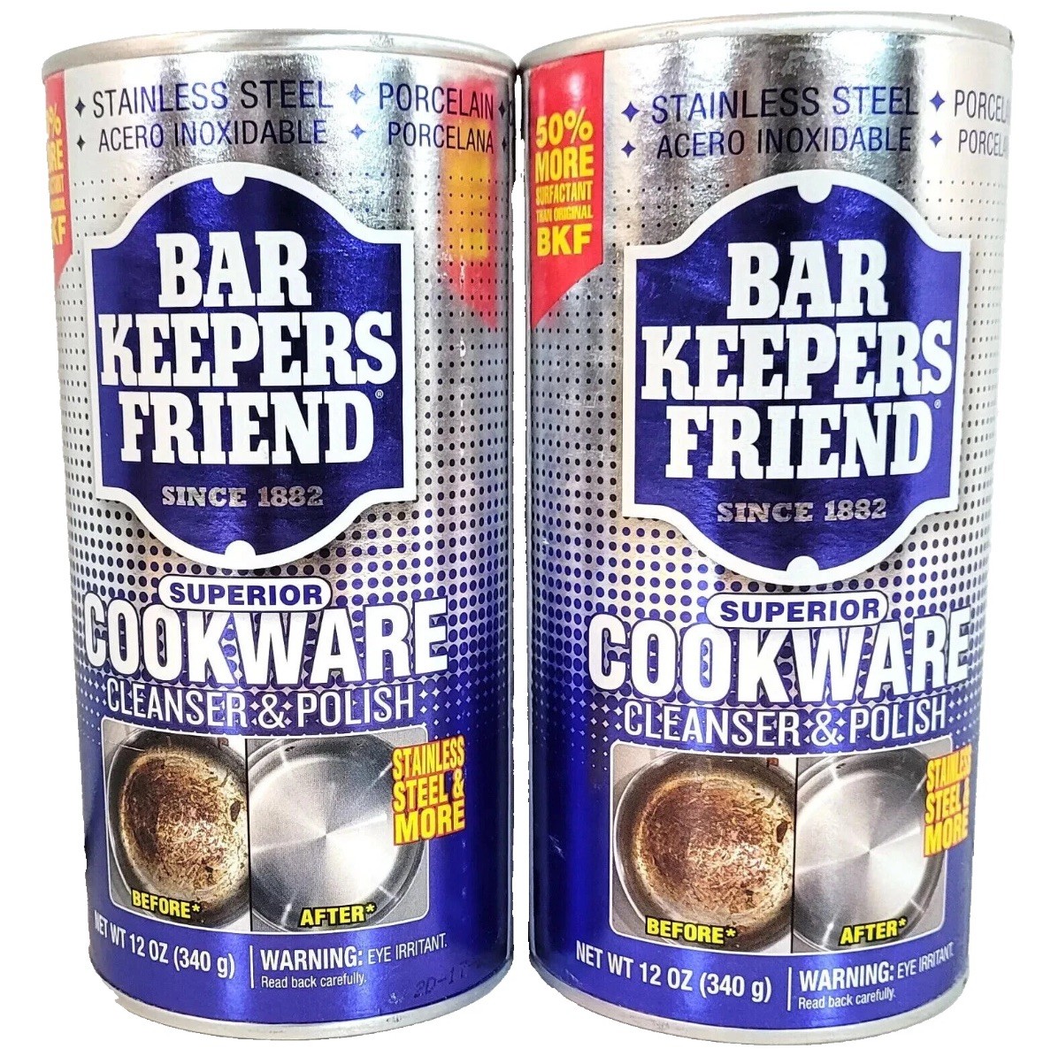 Bar Keepers Friend Cookware Cleanser & Polish – 12oz (2 Pack)