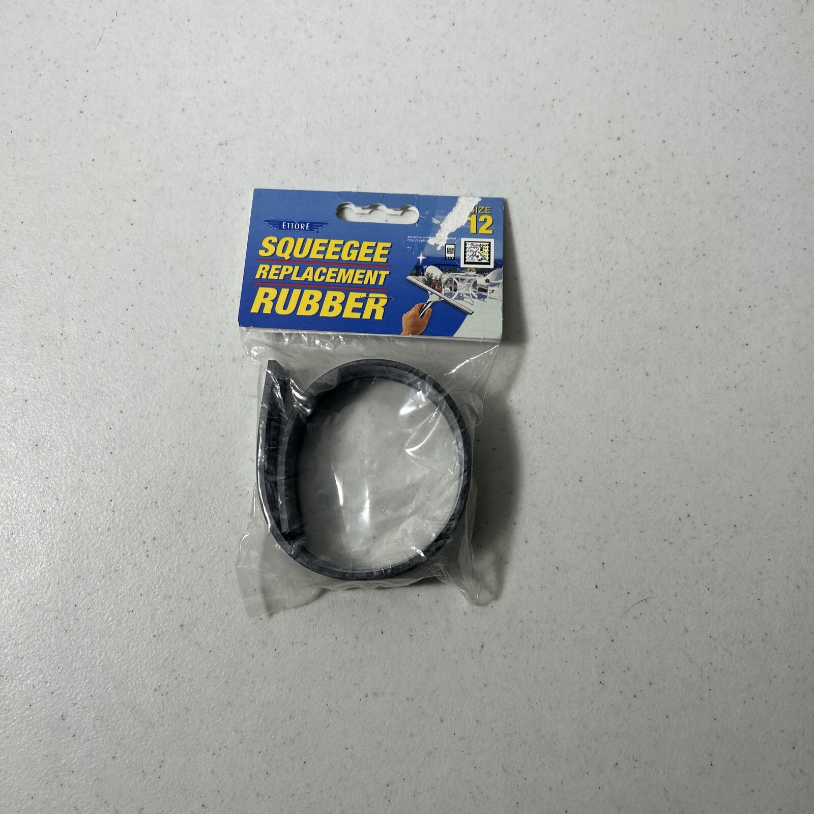 Ettore 20012 High Quality Black Replacement Squeegee Rubber Blade 12 in. New